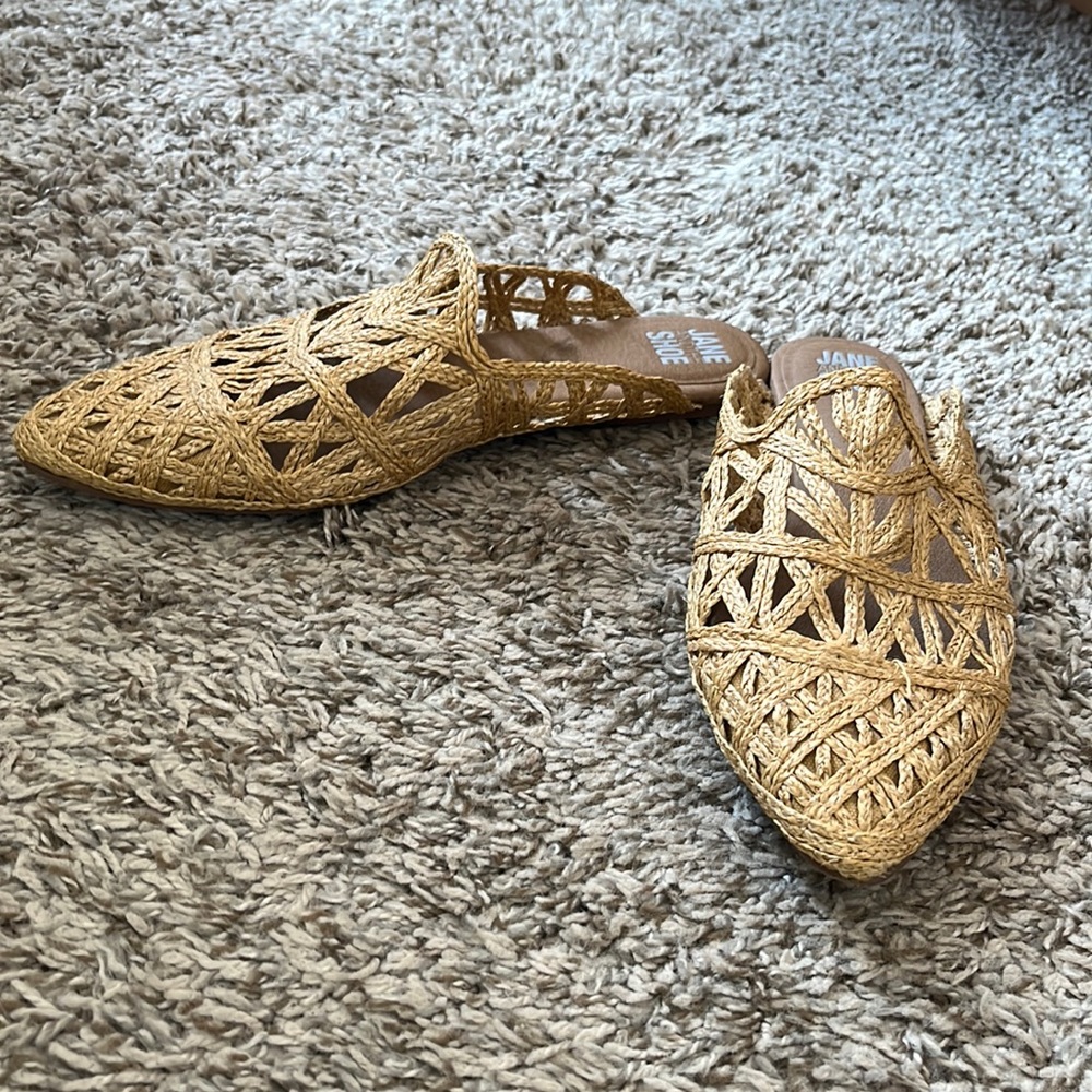 Raffia Mules